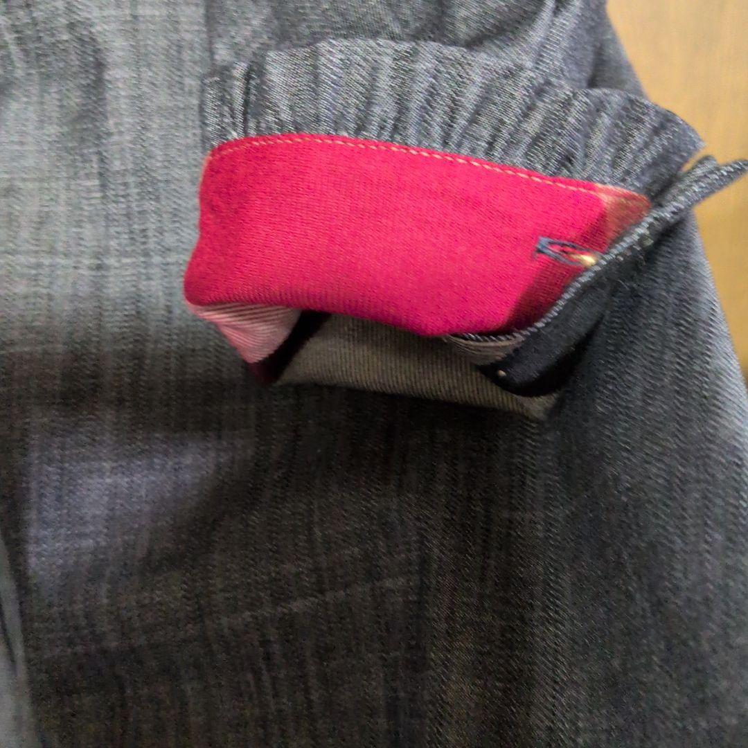 ブルーレーベルクレストブリッジ　 デニム風　ワンピース　チュニック　 リボン美品