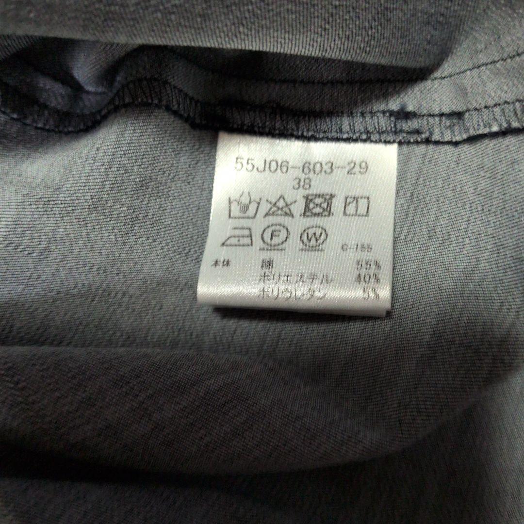 ブルーレーベルクレストブリッジ　 デニム風　ワンピース　チュニック　 リボン美品