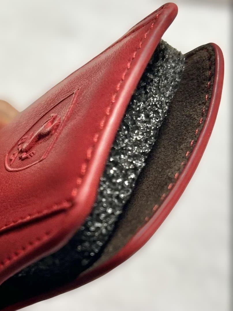 フェラーリ FIクラブ　Phone 3G 3GS 4G 4GS用レッド本革ケース