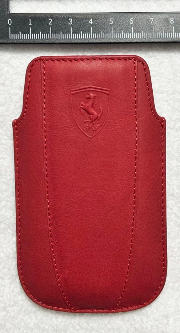 フェラーリ FIクラブ　Phone 3G 3GS 4G 4GS用レッド本革ケース