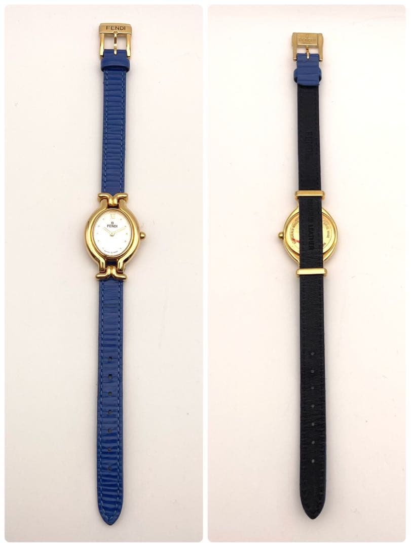 【稼働品】FENDI カメレオン　チェンジベルト 6本　クォーツ 腕時計