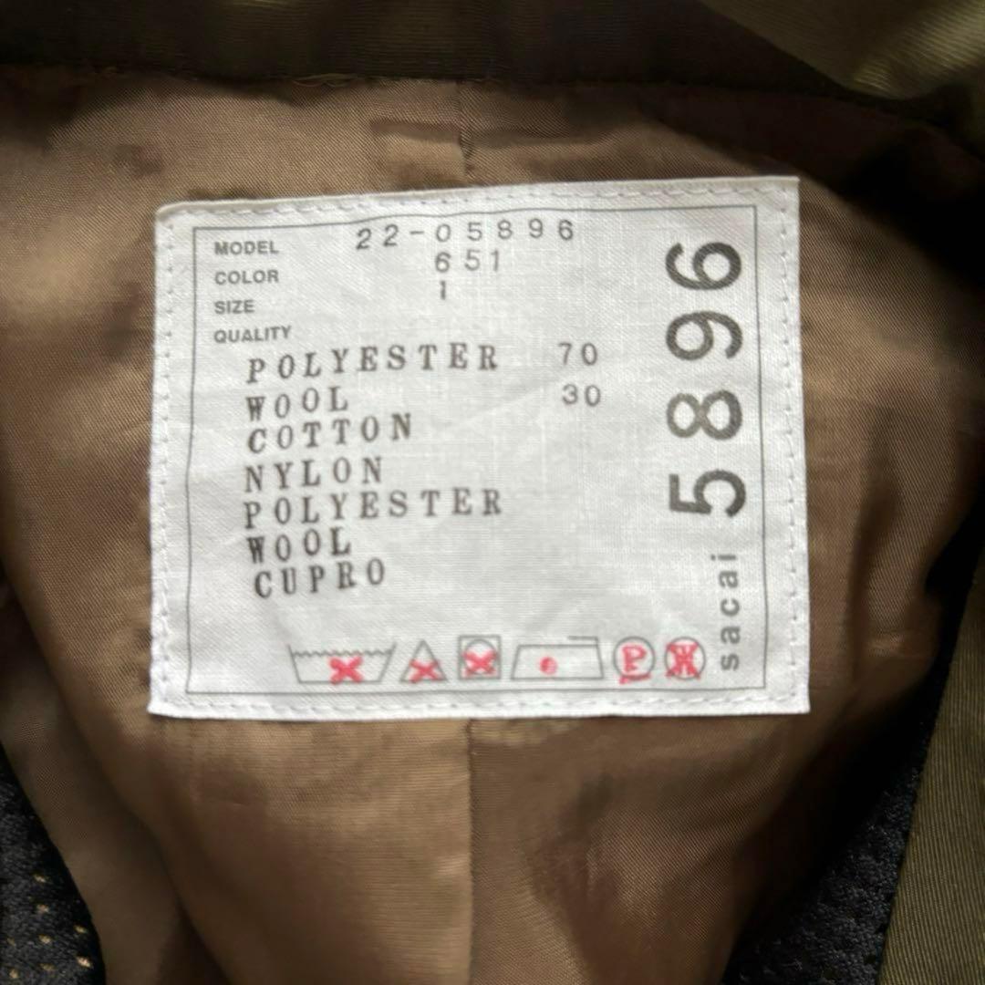 sacai サカイ 2022ss ドッキングテーラードジャケット☆ギャルソン