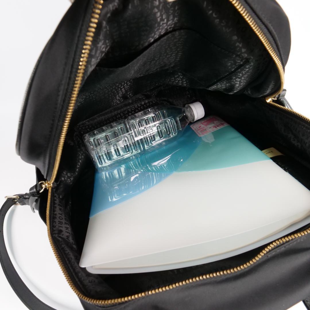 極美品✨ ケイトスペード リュック バックパック ナイロン ブラック 金ロゴ