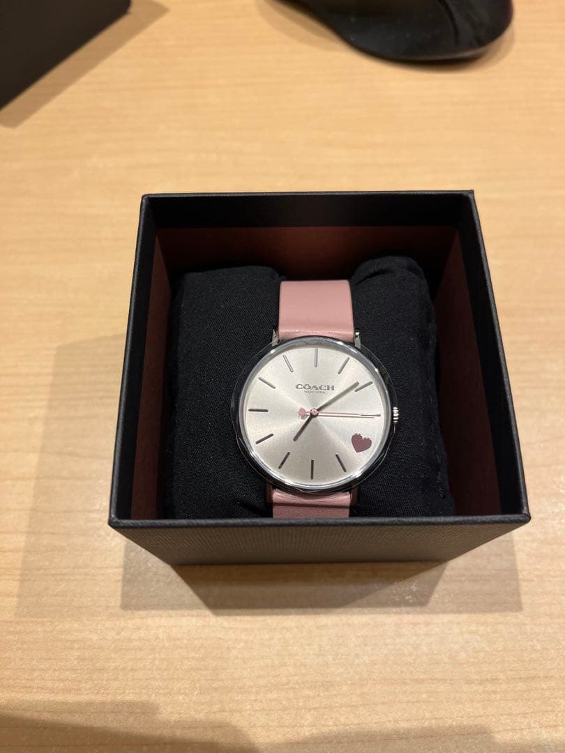 コーチ 腕時計 レディース ペリー ピンク シルバー