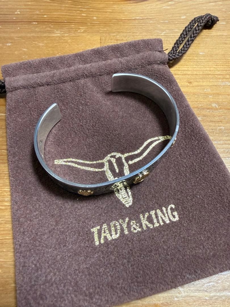 【オーダー品　廃盤】TADY&KING アラベスク平打ちバングル大小3点ローズ