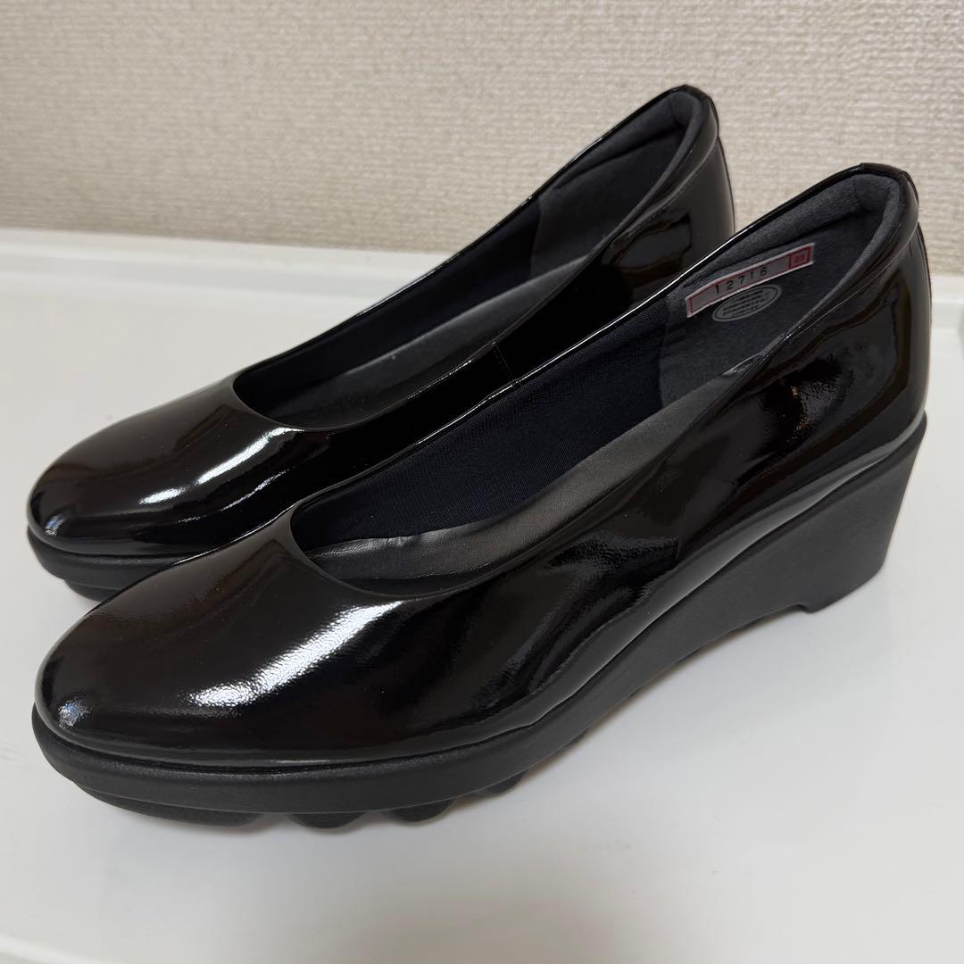 【極美品】ヒルズアヴェニュー　プレーン　スマートウェーブソール　パンプス　黒