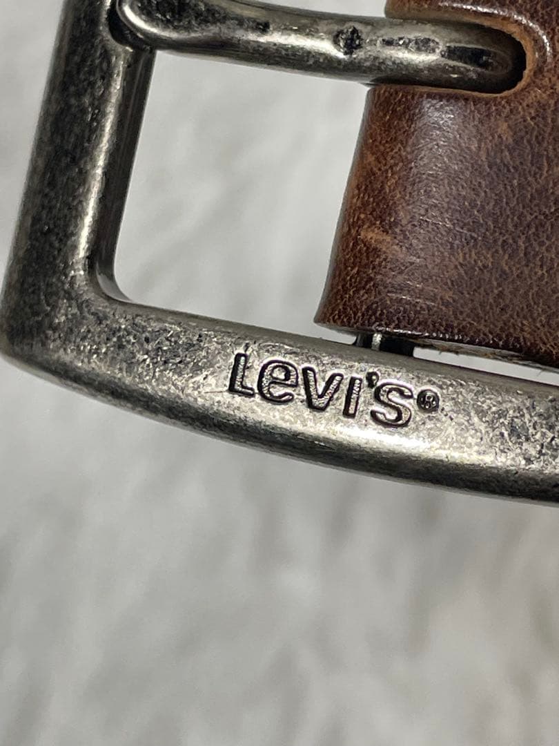 Levi’s リーバイス 本革 レザーベルト ブラウン USA刻印 ヴィンテージ