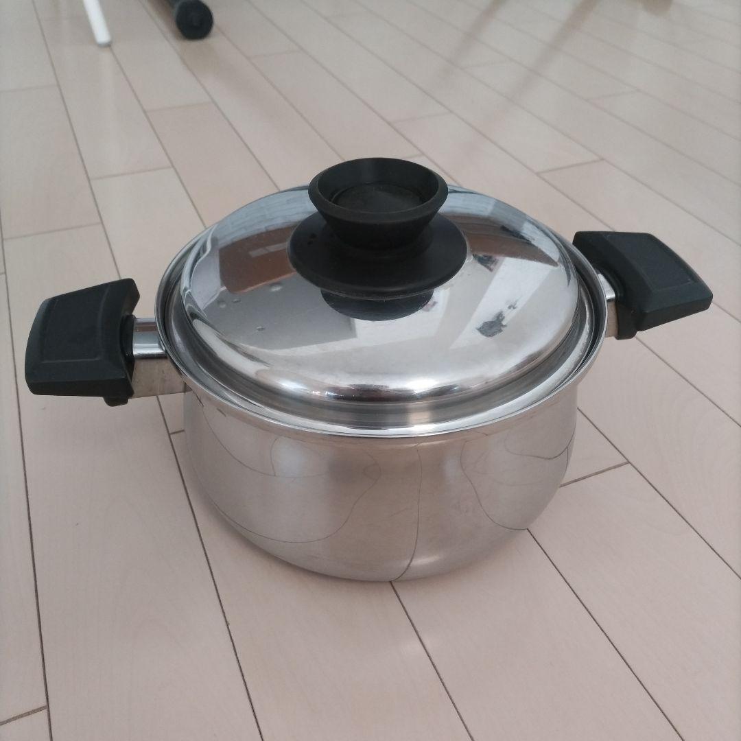 ロイヤルクイーン　ステンレス 両手鍋 蓋付き