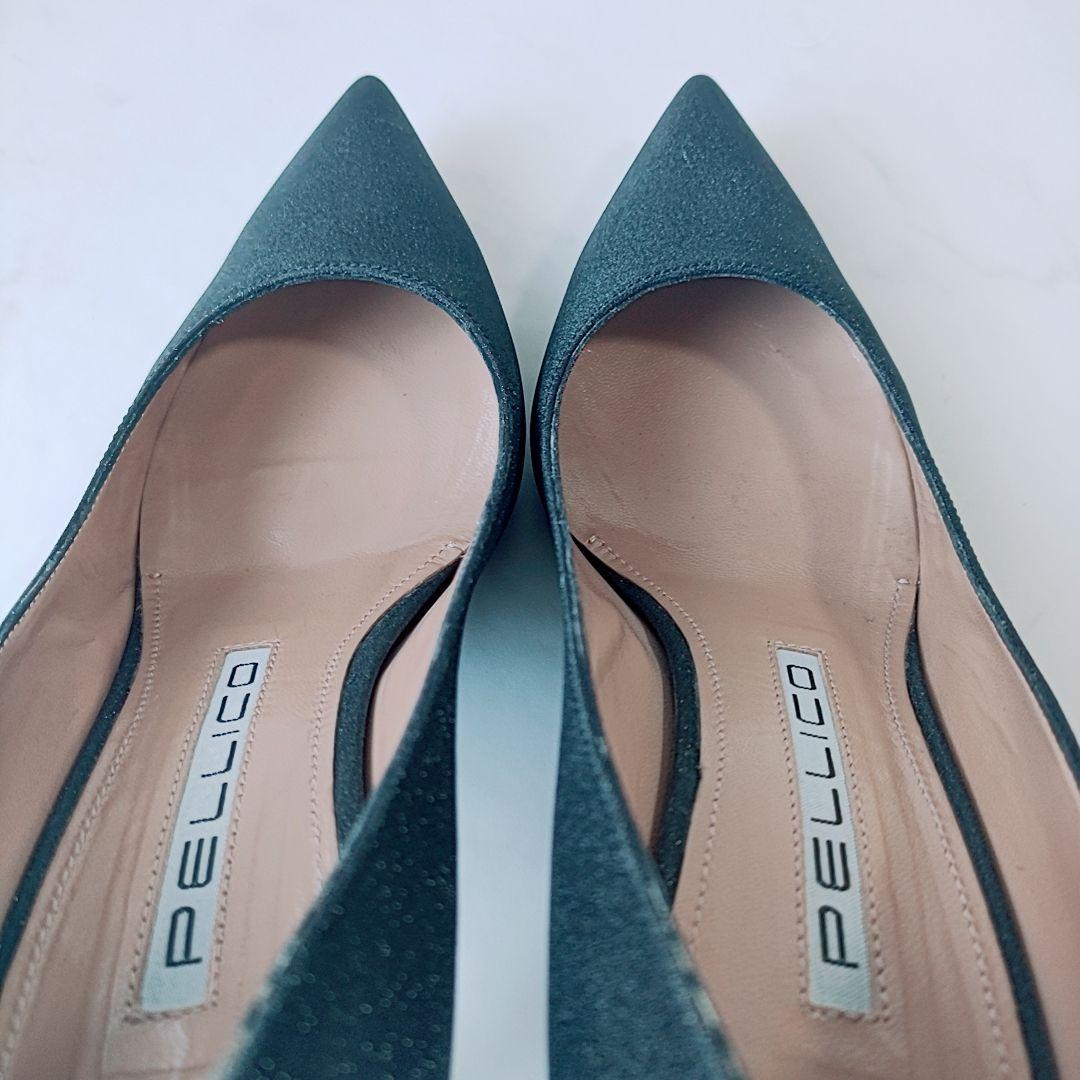 PELLICO ラメ グリッター パンプス ハイヒール