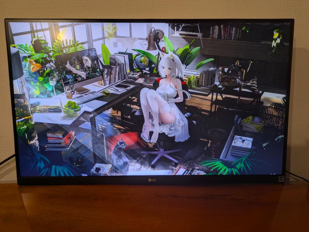 LG 4K IPS 27インチ モニター 27UK650-W ホワイト 液晶