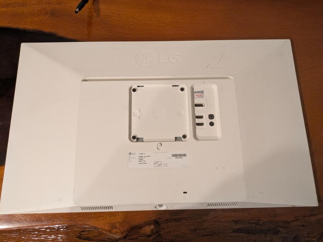 LG 4K IPS 27インチ モニター 27UK650-W ホワイト 液晶