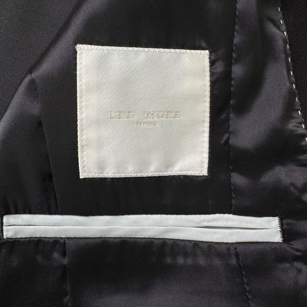 【極美品】LES MUES 大きいサイズ4L 伊ZIGNONEノーカラースーツ