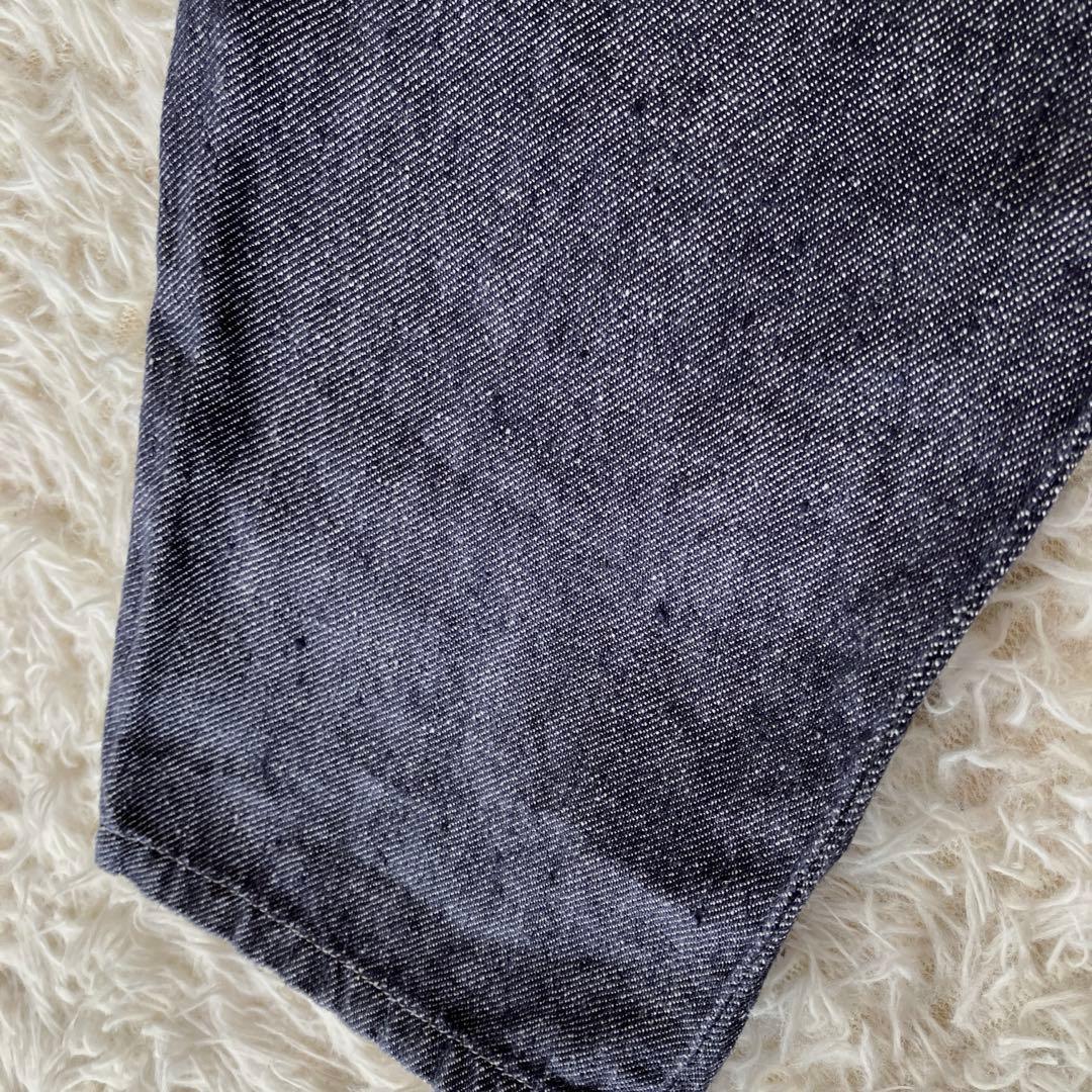 中川政七商店 リネンデニムイージーパンツ インディゴ 麻100% リネン 春夏