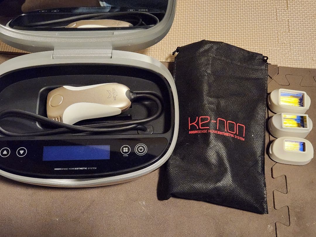 脱毛器 ケノン 7.1 全身フラッシュ式　カートリッジ3種付