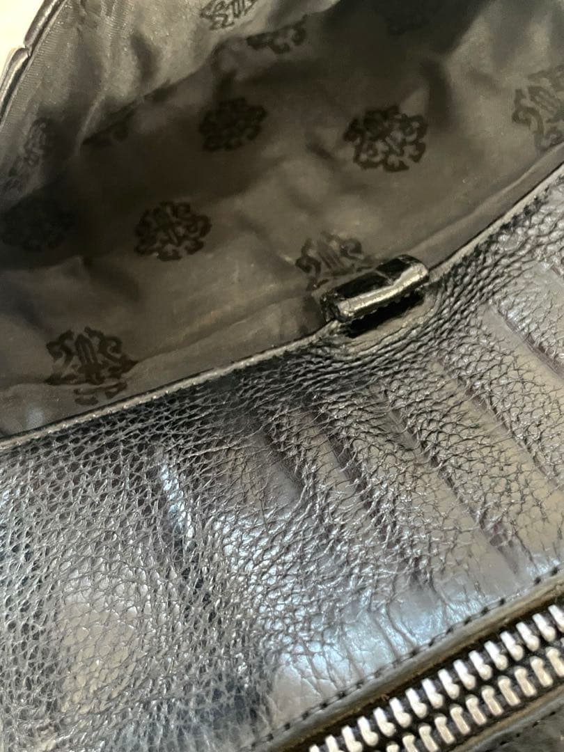 専用‼️Chrome Hearts ★クロムハーツWAVE黒長財布/購入店納品書付