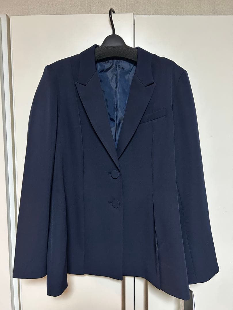 RUIRUI BOUTIQUE 洗える ストレッチ ベーシックスーツ ネイビー