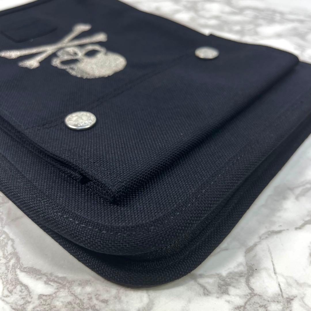 極美品 porter mastermind コラボ タブレットケース スカル刺繍