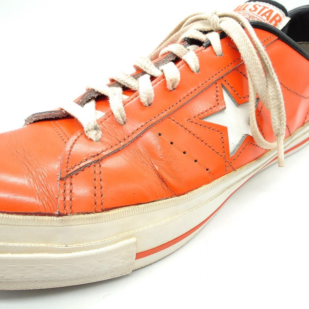 【貴重】CONVERSE ワンスター オレンジ レザー スニーカー US9