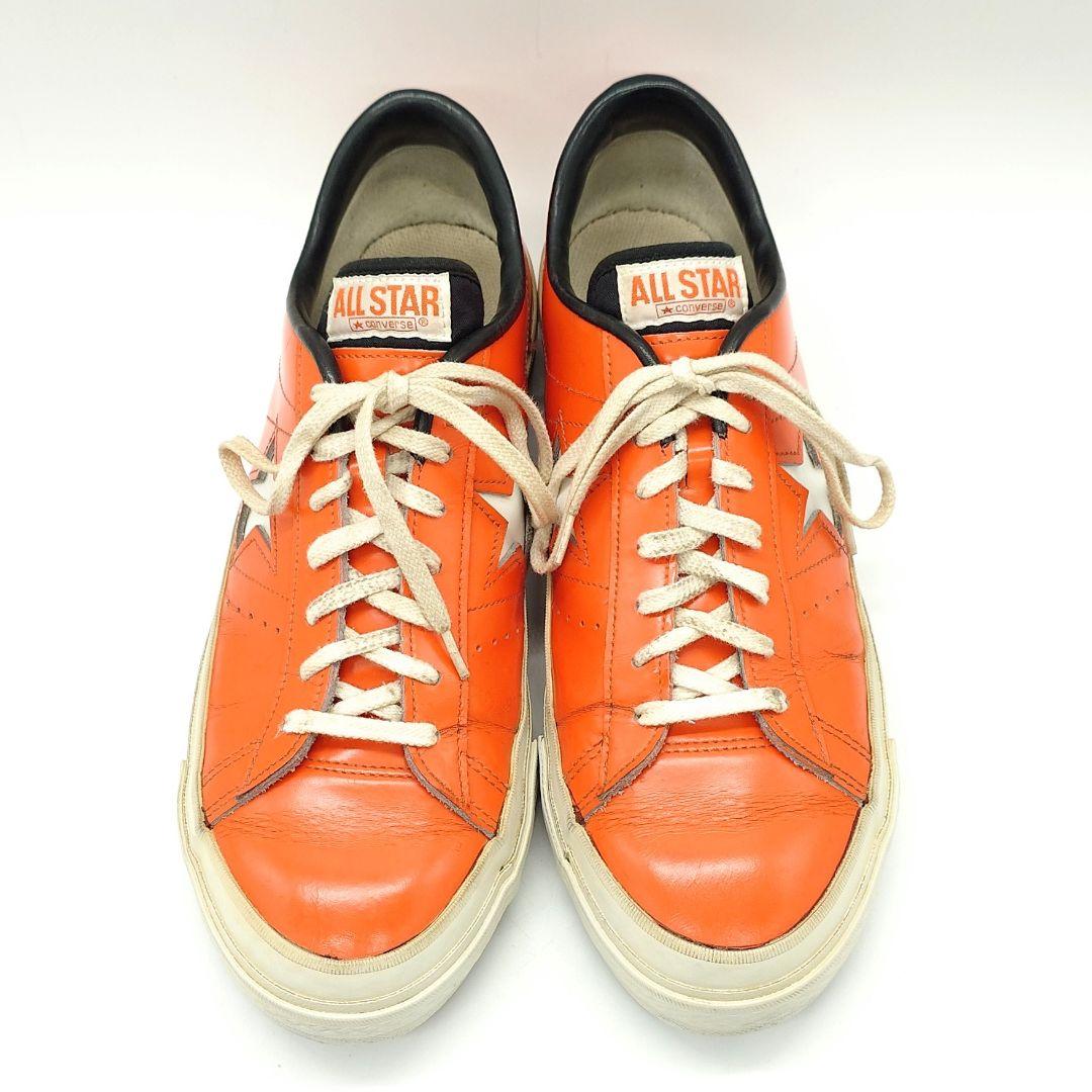 【貴重】CONVERSE ワンスター オレンジ レザー スニーカー US9
