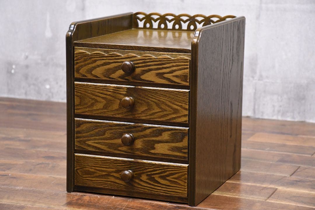 EDK83 パリの雑貨屋 4段 ミニチェスト 卓上 小物入れ 小引き出し