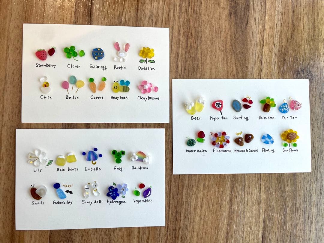 あや　オーダー　4.6.8月 シーグラスアート　マンスリー