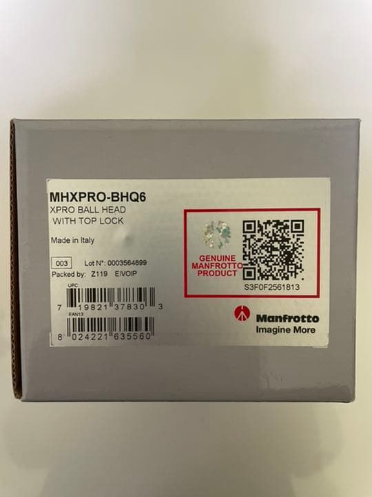 マンフロット MHXPRO-BHQ6 雲台　送料無料