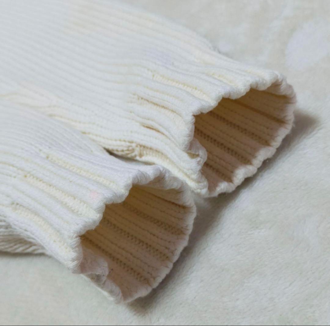 【希少オフ白】ラルフローレン 星条旗 コットンニット XS 美品