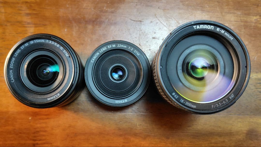 Canon EOS M ミラーレス ダブルレンズキット + TAMRONレンズ他
