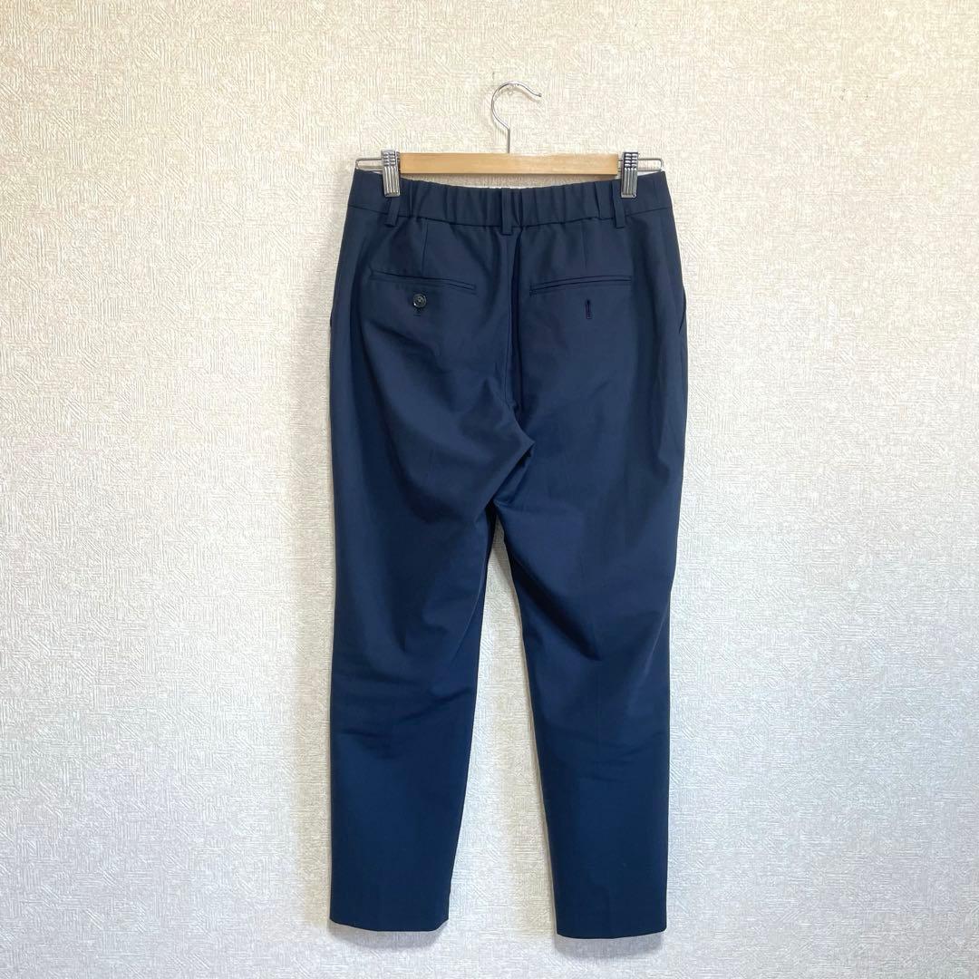 テーラードジャケット テーパードパンツ カチリラ ストレッチ 防シワ 紺 M