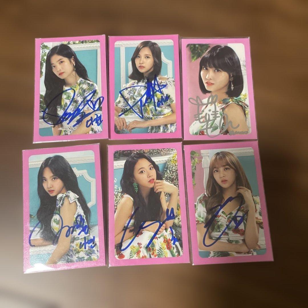 twice 直筆サインカード　６枚セット