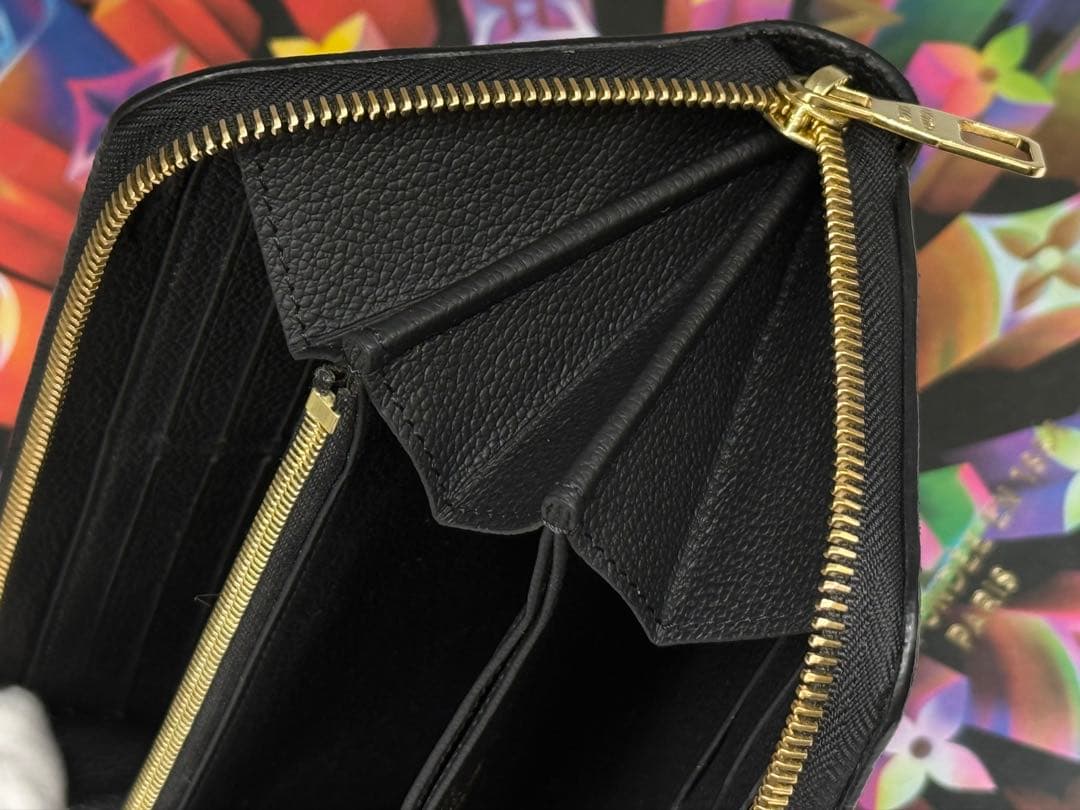 超極美品！ICチップ搭載 ルイヴィトン　アンプラント　ジッピーウォレット　黒