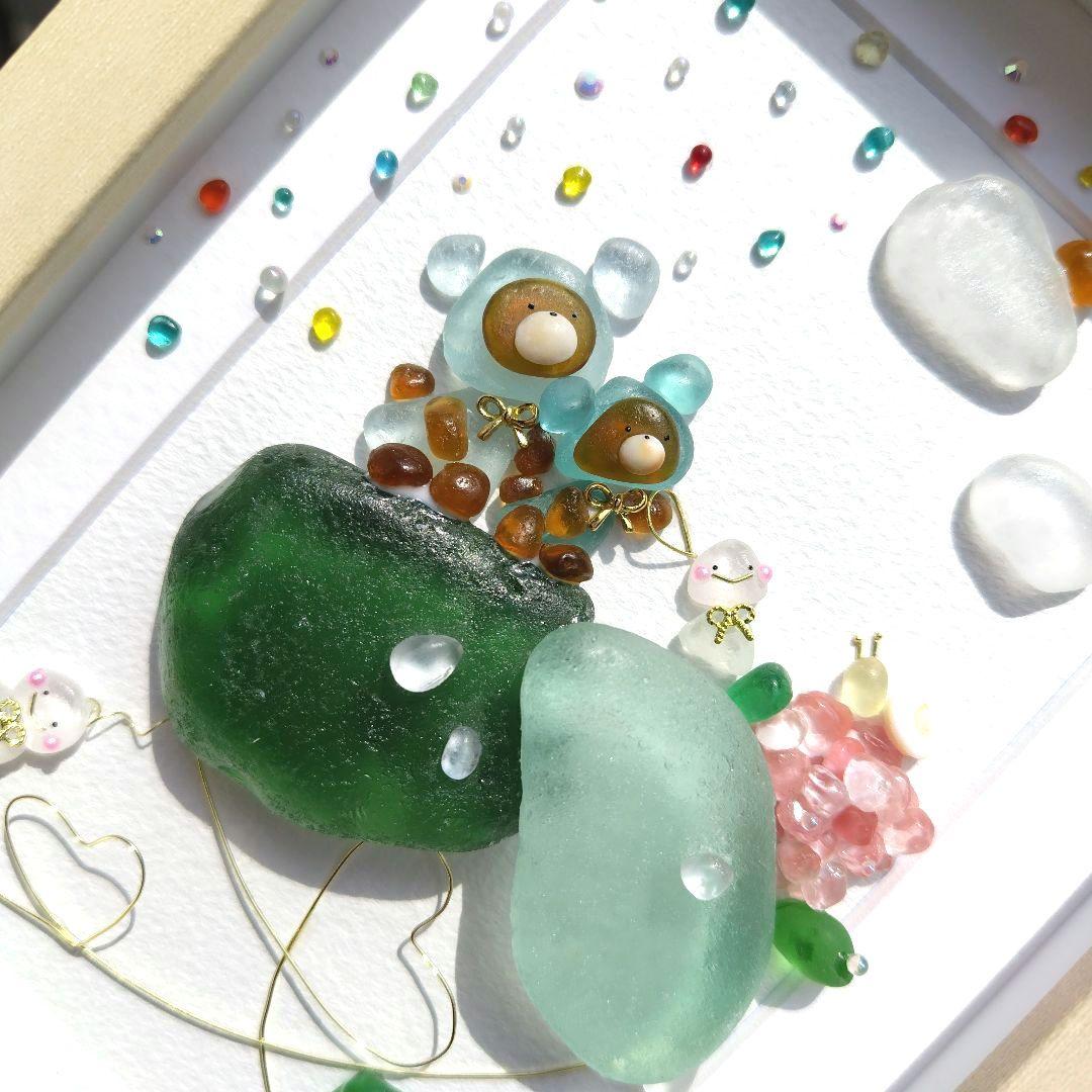 シーグラスアート『 雨の詩 』他5点