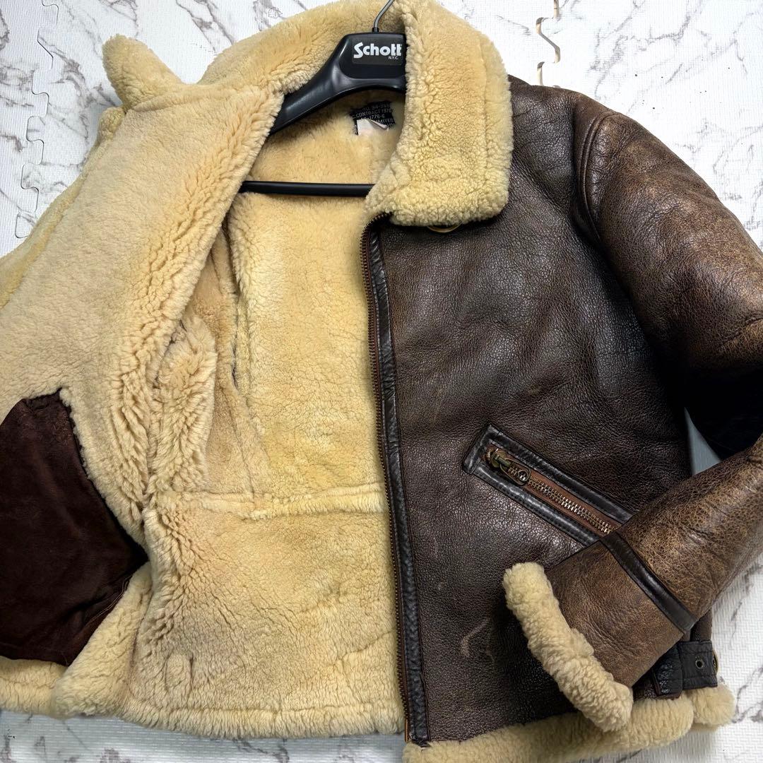 雰囲気抜群✨アヴィレックス B-9 フライトジャケット ムートン 40size