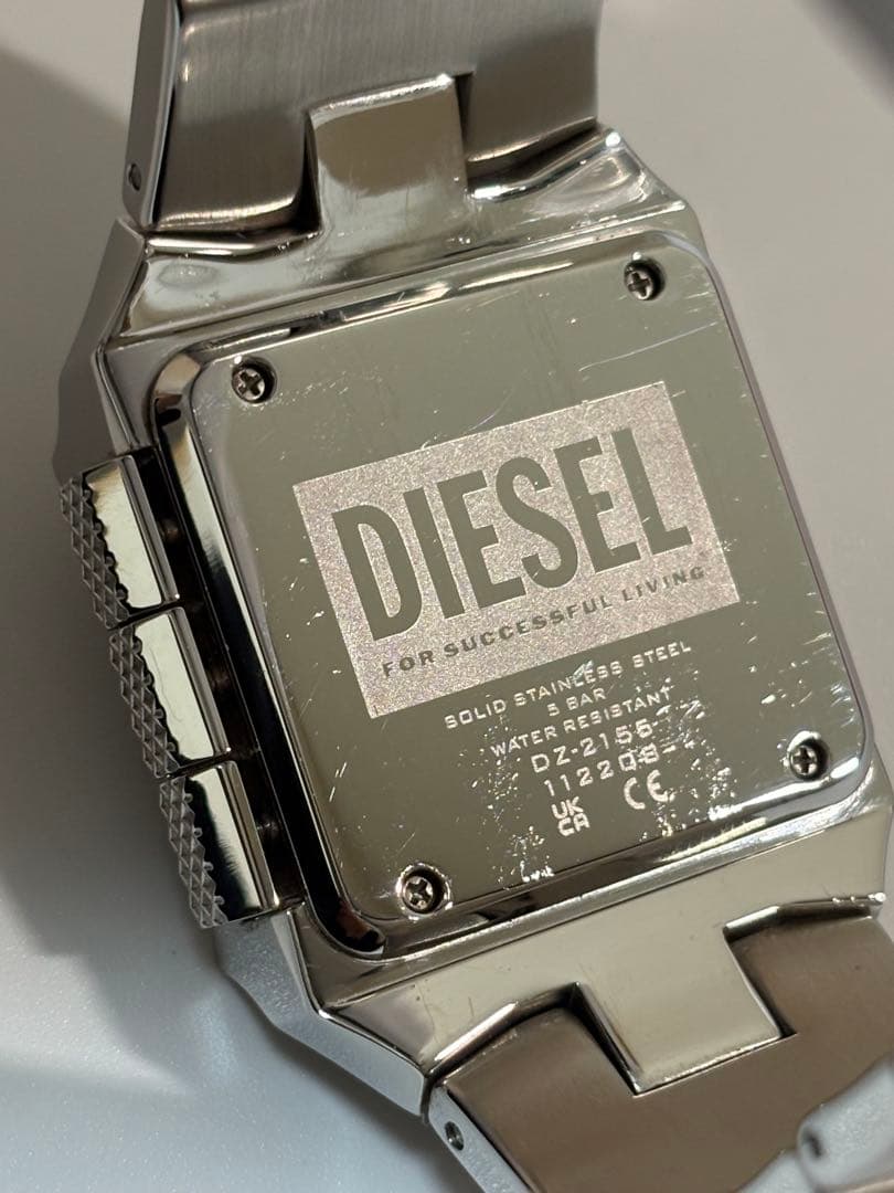 【美品 電池新品】DIESEL デジタルウォッチ dz2155 デジクロコ
