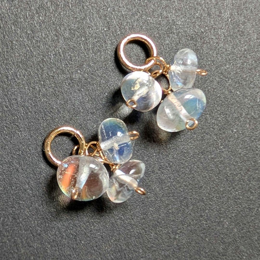 skygray様 ラブラドライト ダブレットピアス