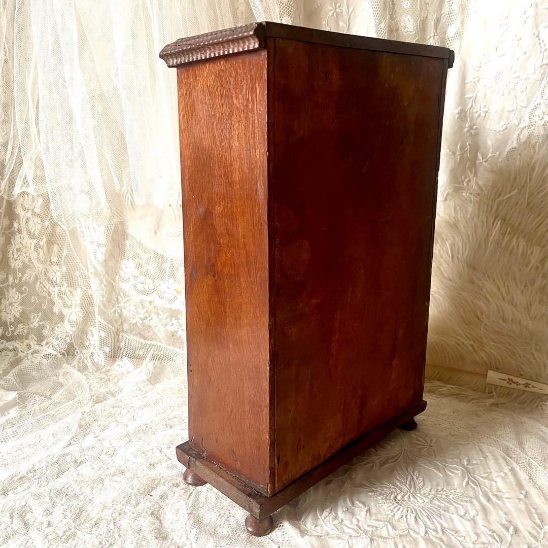 ドールキャビネット　フランスアンティーク　カップボード　ディネット　引き出し付き