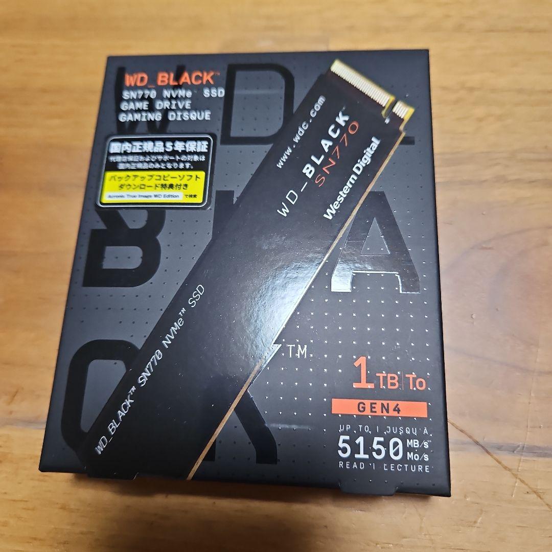 WD_BLACK SN770 1TB　SSD
