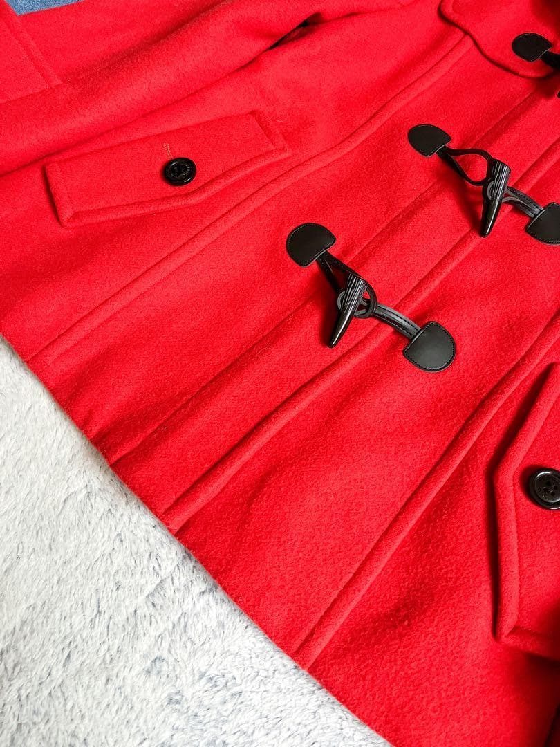 【ブルーレーベルクレストブリッジ】ショートダッフルコート 裏地CBチェック 38