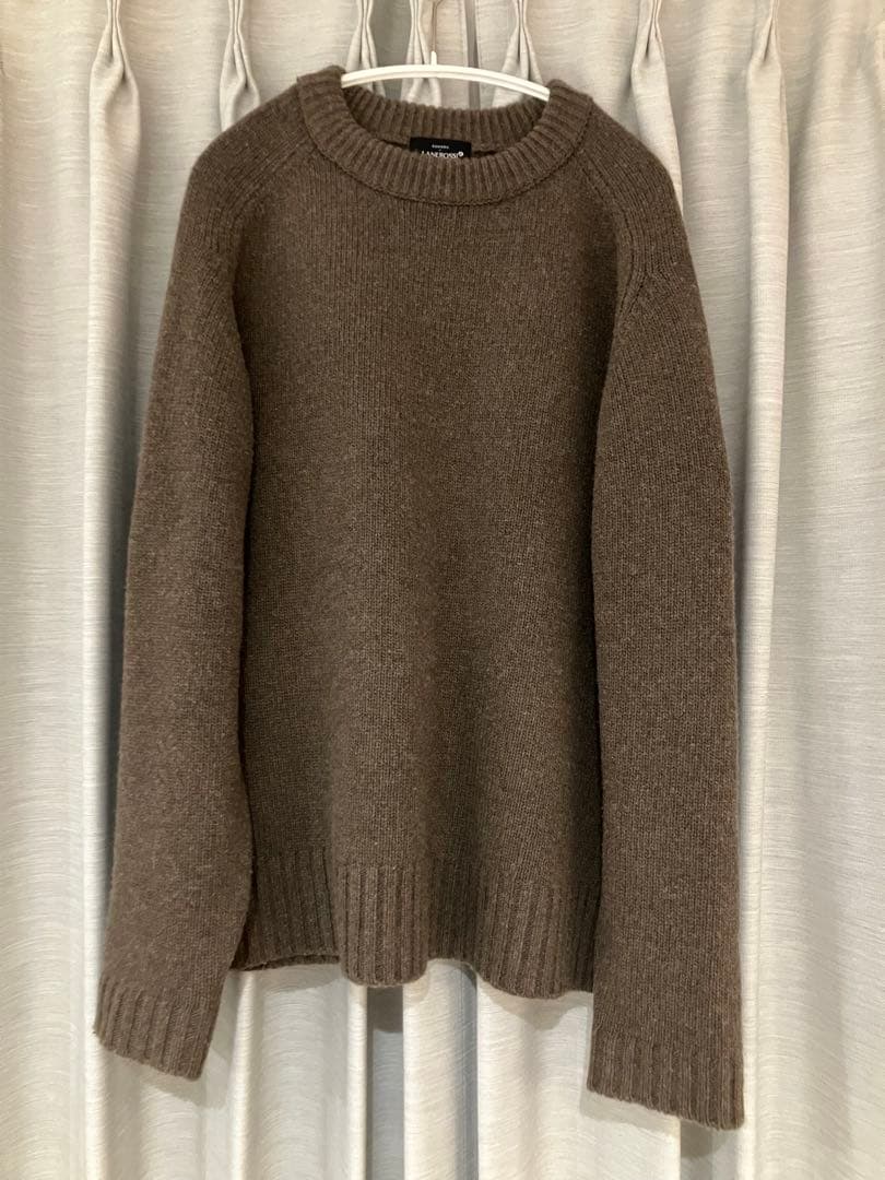 【anuans】HAMILTON ウールカシミヤクルーネックプルオーバー