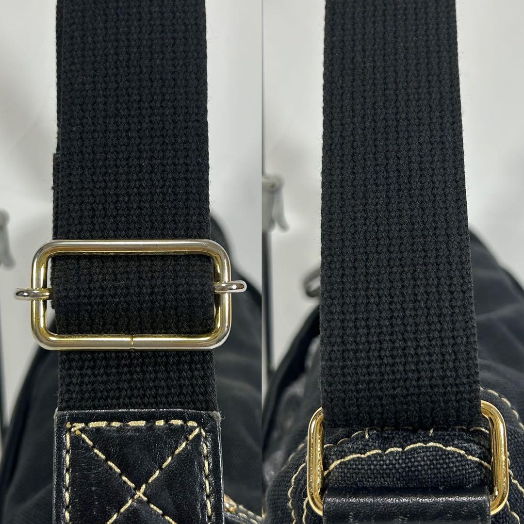 【極美品】ヴィヴィアンウエストウッド ショルダーバッグ キャンバス オーブ 黒