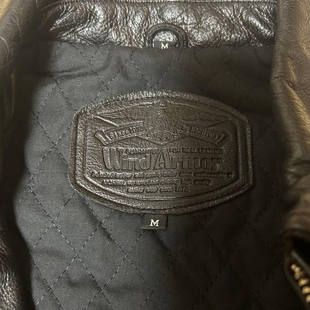 WindArmor アメリカ製本革 00s ライダースジャケット ブラック 短丈