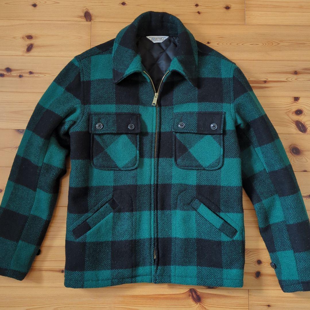 FIVE BROTHER ブロックチェック CPOジャケット キルティング M