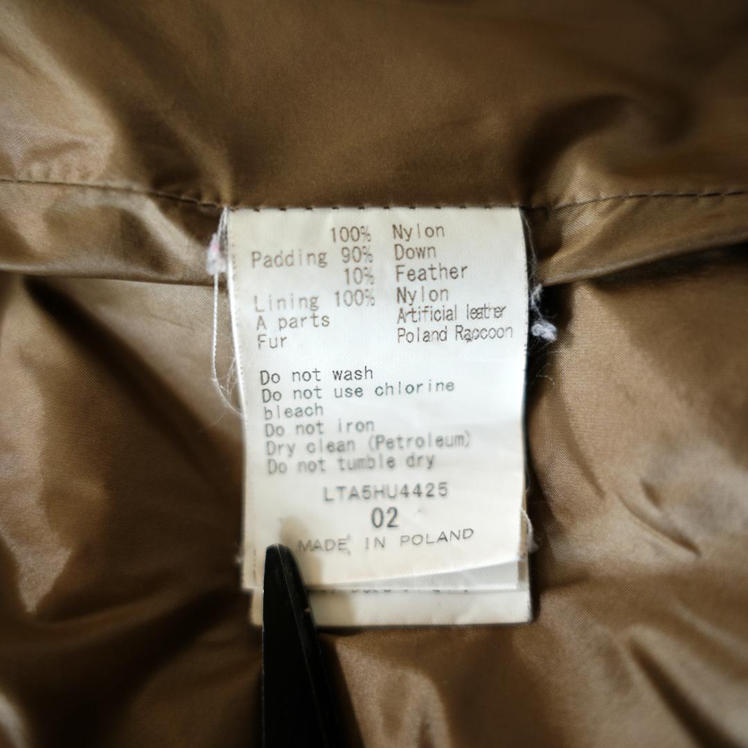 【美品】TATRAS　タトラス　ファー付ダウンコート　フード取り外し可能　M