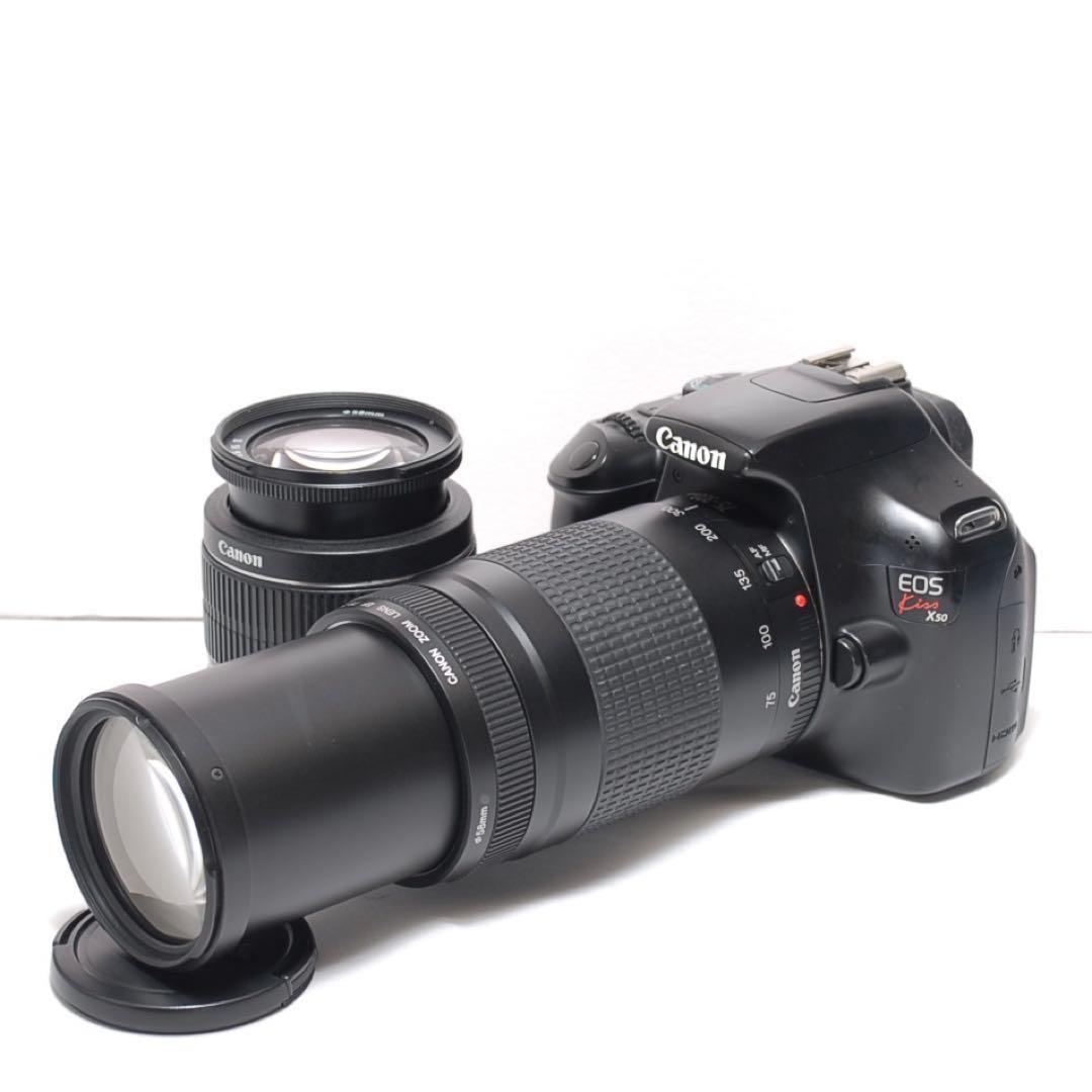 超望遠レンズデビュー✨Canon Kiss X50✨ダブルレンズ✨入門モデル✨