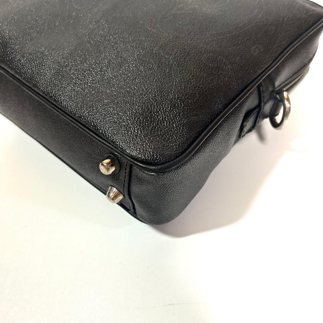 美品✨エトロ ブリーフケース ビジネスバッグ ペイズリー柄 黒