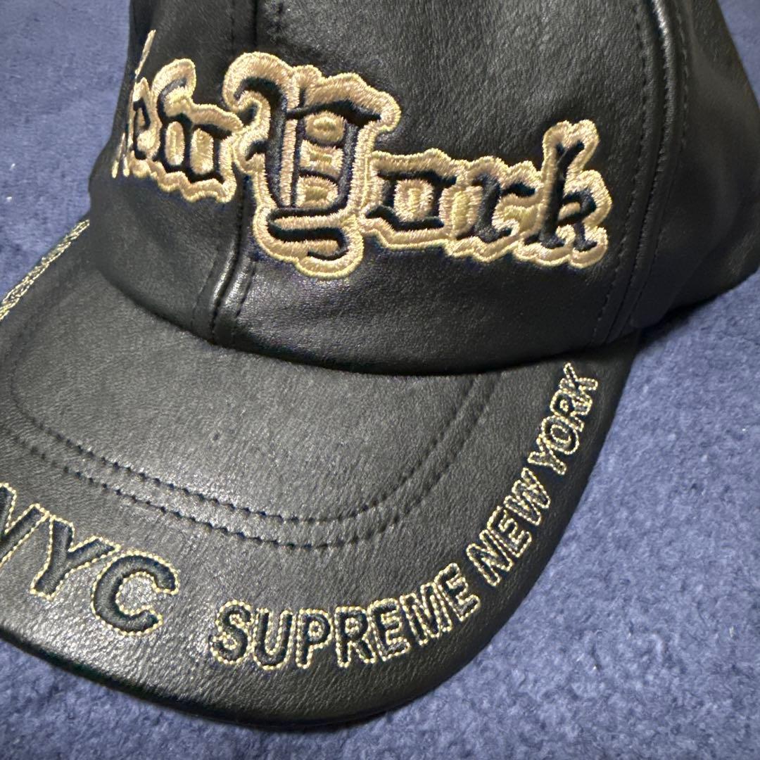 Supreme New York レザーキャップ