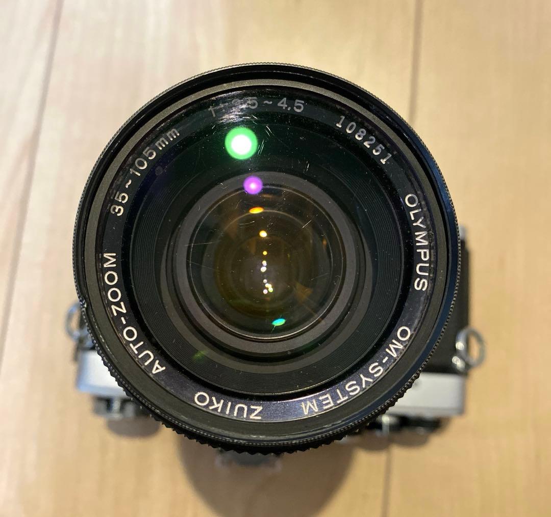 動作未確認 OLYMPUS OM-2 フィルムカメラ/レンズ×3/ストロボ×2他