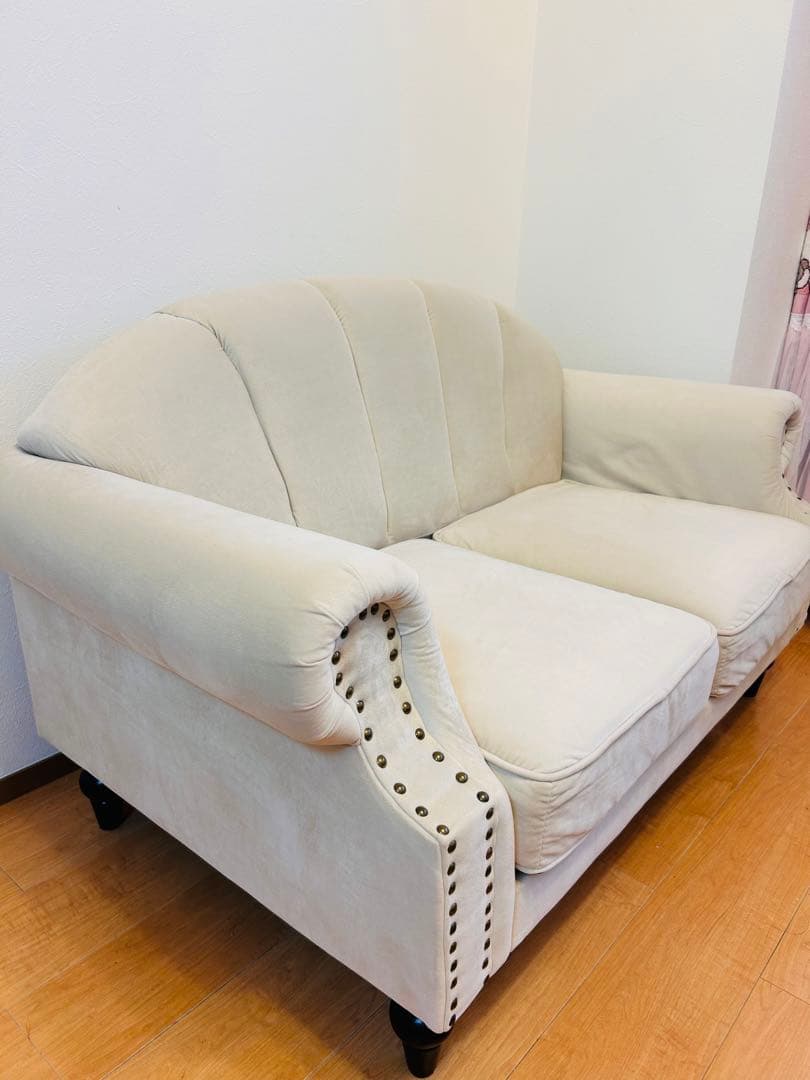 ロマンティックプリンセス　クラシカル　シェルソファ　アイボリー ソファ貝殻お姫様