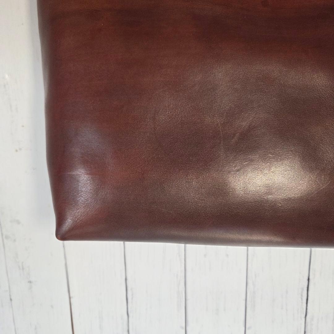 SLOW レザートートバッグ　バッグインバッグ　リネン