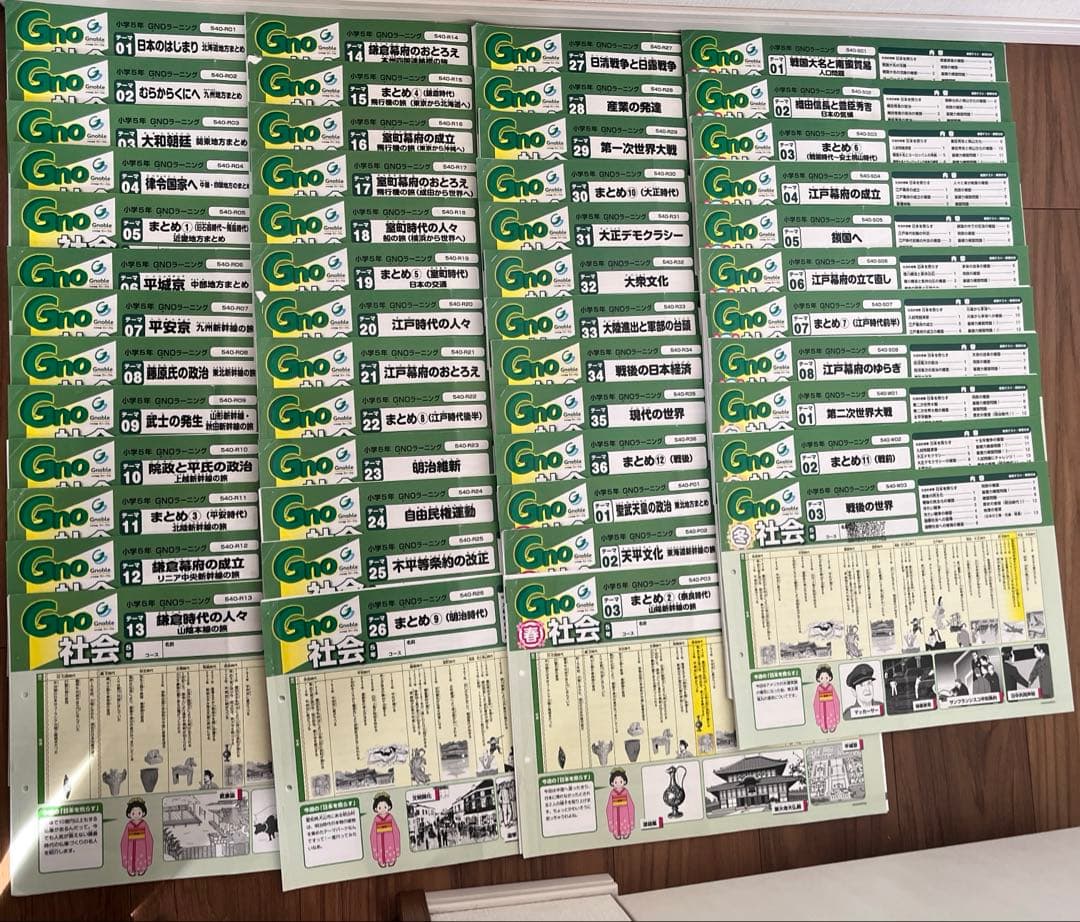 中学受験グノーブル5年 社会 テキスト1年分
